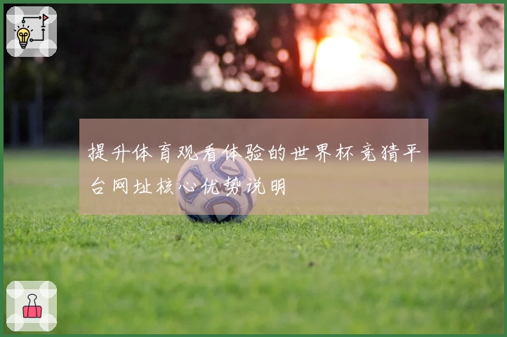 提升体育观看体验的世界杯竞猜平台网址核心优势说明
